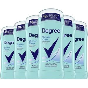 egree Shower Clean Antiperspirant Deodorant 6 pack (2.6 Fl Oz each)